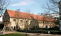 Das Marstallgebäude am Pfedelbacher Schloss