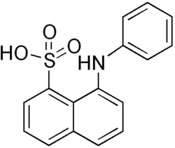 Strukturformel von 8-Anilinonaphthalin-1-sulfonsäure
