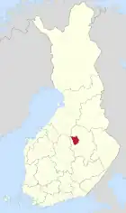 Lage von Pielavesi in Finnland