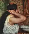 Pierre-Auguste Renoir: Femme se peignant um 1907Musée d’Orsay