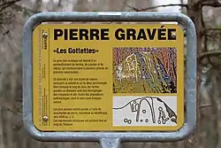 Informationstafel zum Pierre des Gottettes