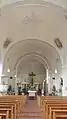 Piesbach, St. Johannes der Täufer, Inneres gegen die Apsis