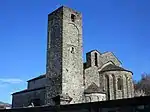 Turm und Apsis der Pieve Santo Stefano