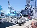 Eine AS 565 Atalef der 193. Staffel im Jahr 2011 als Bordhubschrauber einer Sa’ar-5-Korvette