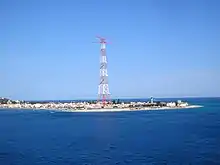 Mast an der Straße von Messina