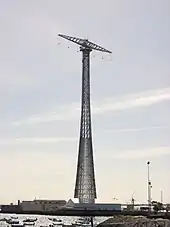 Freileitungsmasten von Cádiz