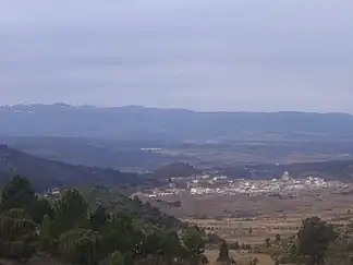 Die Sierra de Javalambre von Pina aus gesehen