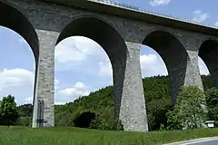 Granitquader als Baustoff der Brückenpfeiler, 2015
