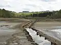 Die Talsperre während der Sanierung 2008