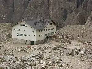 Zielpunkt Pisciadùhütte