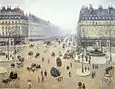 La Place du Théâtre-Français et l’avenue de l’Opêra, temps brumeux
