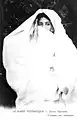 Frau aus Marokko im Haïk, um&nbsp;1900