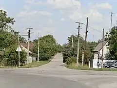 Straßenkreuzung im Westen der Stadt