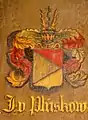 Wappen der Familie von Plüskow in der Dorfkirche Vilz