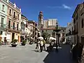 Rathausplatz mit der Kirche Santa Maria i Sant Nicolau im Hintergrund