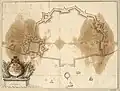 Plan der Befestigungsanlage von 1683 (Stadt & Zitadelle)