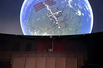 Blick auf die 30 Sitzplätze in der Kuppel