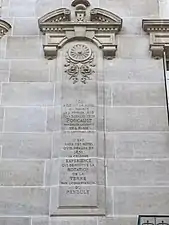 Inschrift am Haus Nr. 28