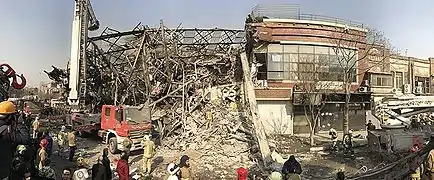 Blick auf den „Ground Zero“ des Einkaufszentrums