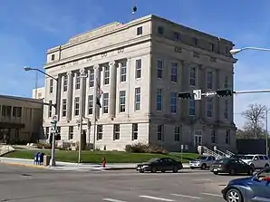 Platte County Courthouse, gelistet im NRHP Nr. 89002217