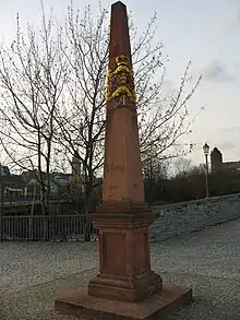 Nachbildung (1986) an der Alten Elsterbrücke