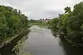 Der Fluss Plawa in Plawsk