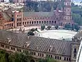 Luftbild der Plaza de España