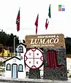 Der Plaza Las Banderas in Lumaco