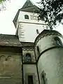 Seitenansicht des Turms