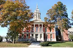 Marshall County Courthouse in Plymouth, gelistet im NRHP Nr. 83000139