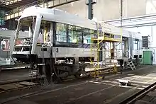 Während des Baus im Škoda-Werk Plzeň