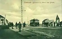 Der 1909 eröffnete Podul Dacilor verfügte von Beginn an über zwei Gleise, hier kurz nach der Inbetriebnahme.