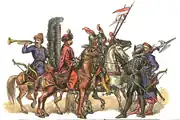 Polnische Soldaten zwischen 1588–1632