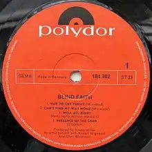 Musikalbum Blind Faith von Blind Faith, 1969