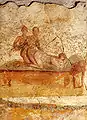 Zwei Männer und eine Frau (Pompei, 1. Jahrhundert).