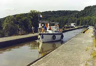 Kanalbrücke bei Flavigny-sur-Moselle über die Mosel