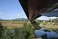 Zufluss des Mugnone in den Arno nahe der Brücke Ponte all’Indiano in Florenz