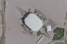 Satellitenbild des Silverdome