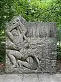 Pontonier Denkmal, 1957. Von Otto Frey-Thilo (1916–2004). Dieses wurde im Gedenken an das Pontonunglück bei Trübbach-Steg von 20. Juli 1956 errichtet