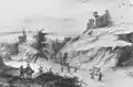 Jeu de longue paume mit Dachattrappe, Frankreich, 17.&nbsp;Jahrhundert