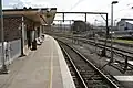 Bahnsteig auf dem Bahnhof