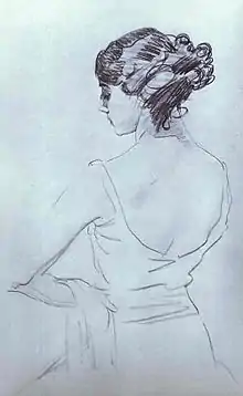 Die schöne Müllerin wurde 1919 von Tamara Karsawina getanzt. Porträt von 1909.