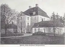 Postkarte vom Jagdschloss Quitzin