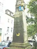 Postmeilensäule Freiberg, Hornstraße (Detail)