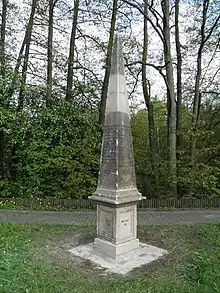 Postmeistersäule im Ortsteil Grillenburg