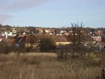 Blick von der Metro Station Nove Butovice