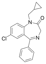 Strukturformel von Prazepam