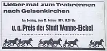 Werbeanzeige Preis von Wanne-Eickel