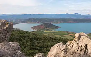 Der Lac du Salagou aus Südwesten