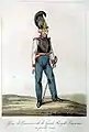 Offizier der Gardes du Corps in großer Uniform, 1815